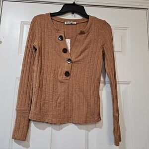 We The Free Oliver Henely Long Sleeve Tee Size XS